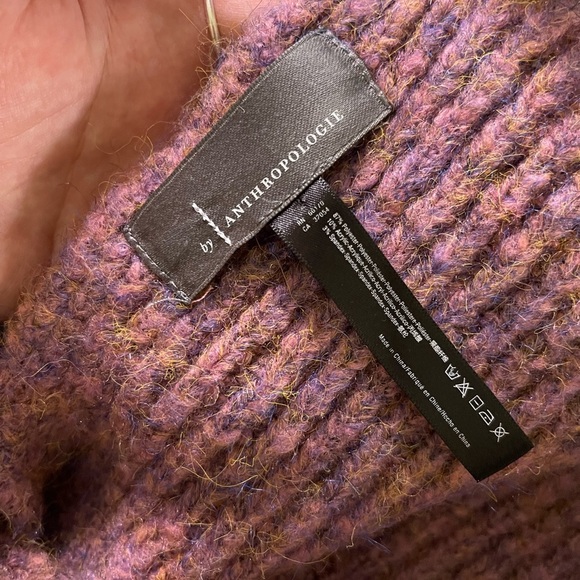 Anthropologie Textured Purple Scarf - Picture 2 of 5